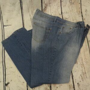 Woman's Bootcut Five Pocket  Blue Jeans